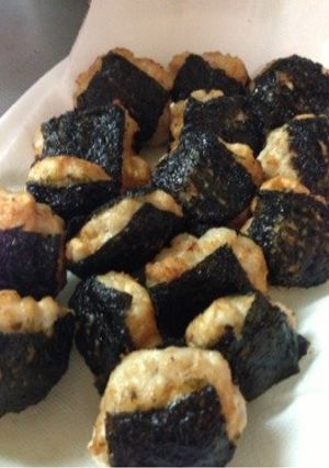 鶏ひき肉の磯辺揚げ-レシピのメイン写真