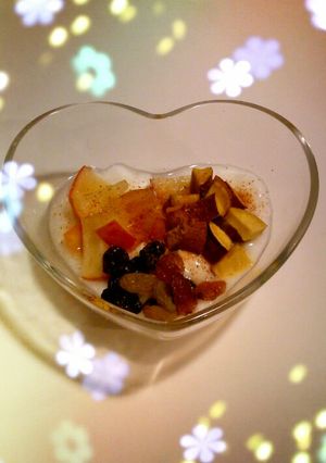 ◇快腸◇さつまいもとリンゴのヨーグルト-レシピのメイン写真