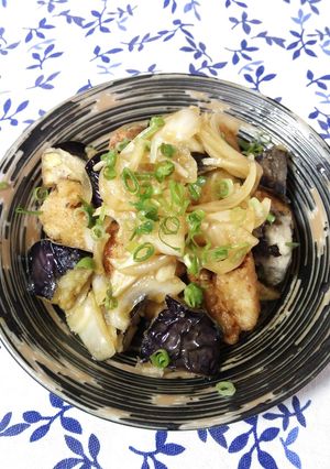鶏胸肉と茄子の新玉ねぎソースがけ-レシピのメイン写真