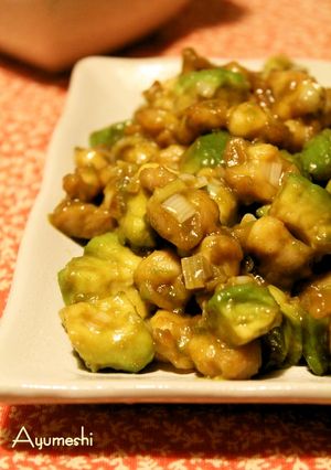 鶏軟骨とアボカドの照り焼きわさび炒め-レシピのメイン写真