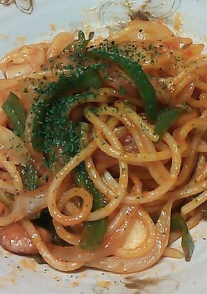 極太パスタのナポリタン-レシピのメイン写真