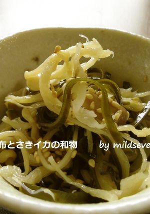 こんぶ×さきイカの和え物【中華風】-レシピのメイン写真