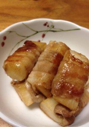 簡単!豚バラの長いも巻-レシピのメイン写真