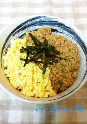 簡単☆鶏とタマゴのそぼろ丼-レシピのメイン写真