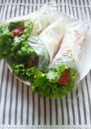 粉から作る♪ラップで簡単★トルティーヤ♪-レシピのメイン写真