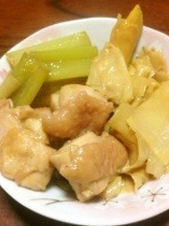筍の穂先と鳥肉の炒め煮-レシピのメイン写真