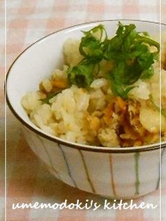 ベビーホタテの炊き込みご飯-レシピのメイン写真
