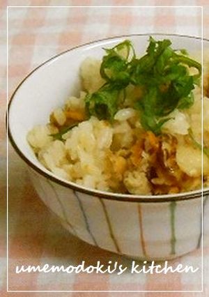 ベビーホタテの炊き込みご飯-レシピのメイン写真