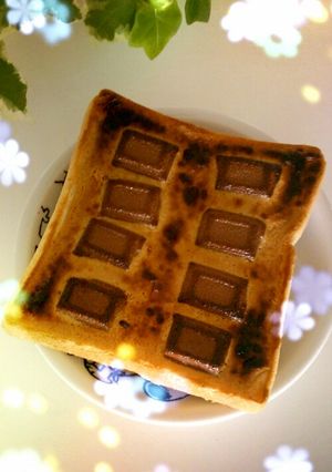 ◇危険◇ピーナツバターとチョコのトースト-レシピのメイン写真