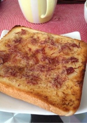 コンビーフとハニーマスタードのトースト-レシピのメイン写真