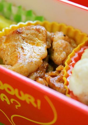 簡単お弁当✿豚こまのオイケチャマヨ-レシピのメイン写真
