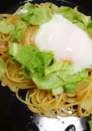 温玉ポン酢生姜パスタ-レシピのメイン写真