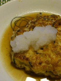 豆腐と鶏胸挽き肉の和風ハンバーグ-レシピのメイン写真