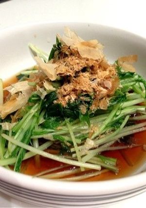 女性に優しい栄養満点！水菜のお浸し-レシピのメイン写真