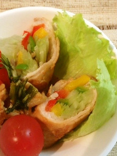 ✿水菜とパプリカの肉巻き✿-レシピのメイン写真
