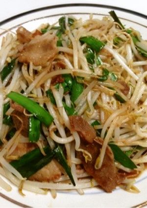 超節約料理★豚のニラもやし炒め-レシピのメイン写真