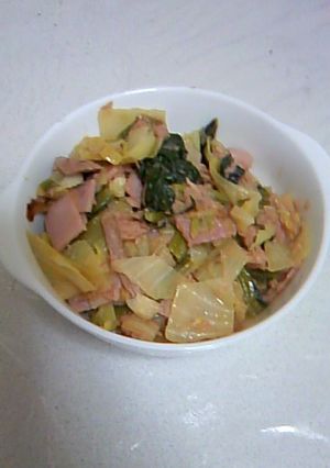 キャベツと小松菜のシーチキン炒め-レシピのメイン写真
