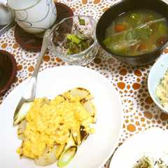 รูปของ 焼き野菜のふわふわ卵