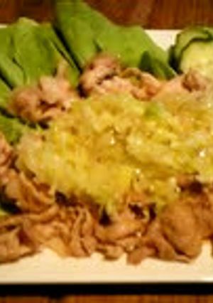 豚肉のねぎ塩のせ-レシピのメイン写真