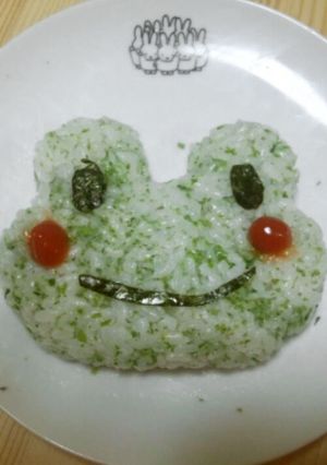 カエルプレート-レシピのメイン写真