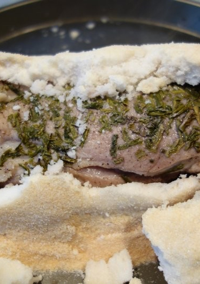簡単！豚肉の塩釜焼：緑茶風-レシピのメイン写真