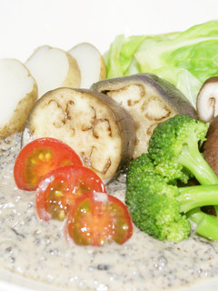温野菜の塩昆布ソース添え-レシピのメイン写真