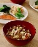 大人気♪ 鶏肉とごぼうの混ぜごはん