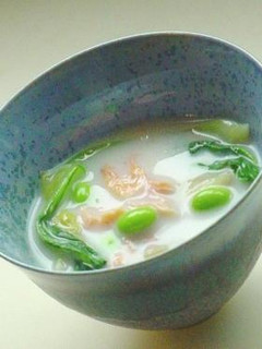 塩鮭と青菜のクリーム煮-レシピのメイン写真