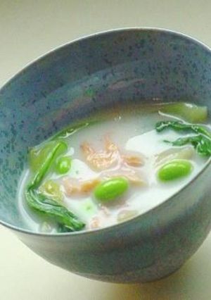 塩鮭と青菜のクリーム煮-レシピのメイン写真