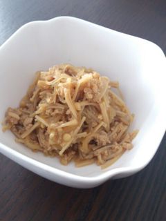 えのき茸とひき肉の甘辛煮-レシピのメイン写真