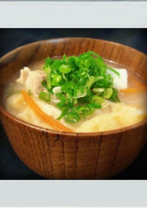 ■簡単休日ランチ■味噌けんちん汁☆BBQ-レシピのメイン写真