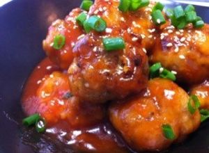 卯の花リメイク①ケチャップあんの肉だんご-レシピのメイン写真