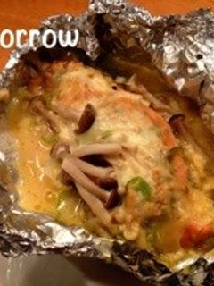 鮭の味噌チーズホイル焼き-レシピのメイン写真