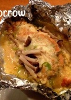 鮭の味噌チーズホイル焼き-レシピのメイン写真
