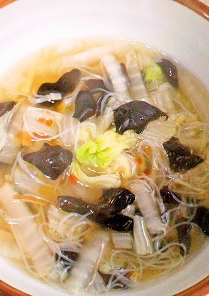 きくらげと春雨の野菜たっぷり中華スープ-レシピのメイン写真