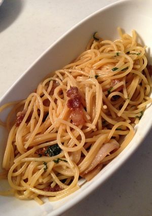 豚バラ肉と青じそのスパゲッティ-レシピのメイン写真