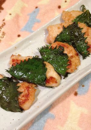 鶏ムネの味噌生姜焼き♡大葉包み-レシピのメイン写真