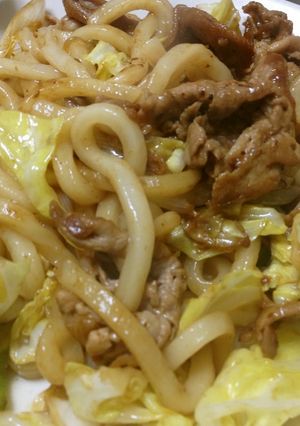回鍋肉うどん-レシピのメイン写真
