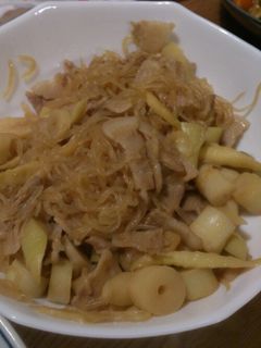 タケノコと豚肉炒め-レシピのメイン写真