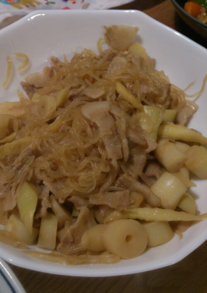 タケノコと豚肉炒め-レシピのメイン写真