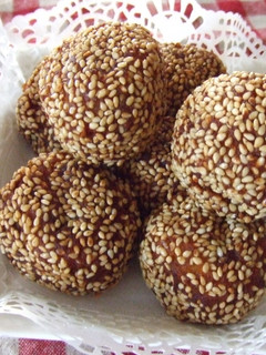 ★かぼちゃのごま揚げ団子冷凍保存OK★-レシピのメイン写真