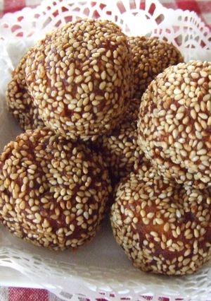 ★かぼちゃのごま揚げ団子冷凍保存OK★-レシピのメイン写真