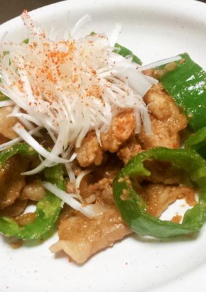 韓国風豚ロースとピーマンのしょうが焼き-レシピのメイン写真