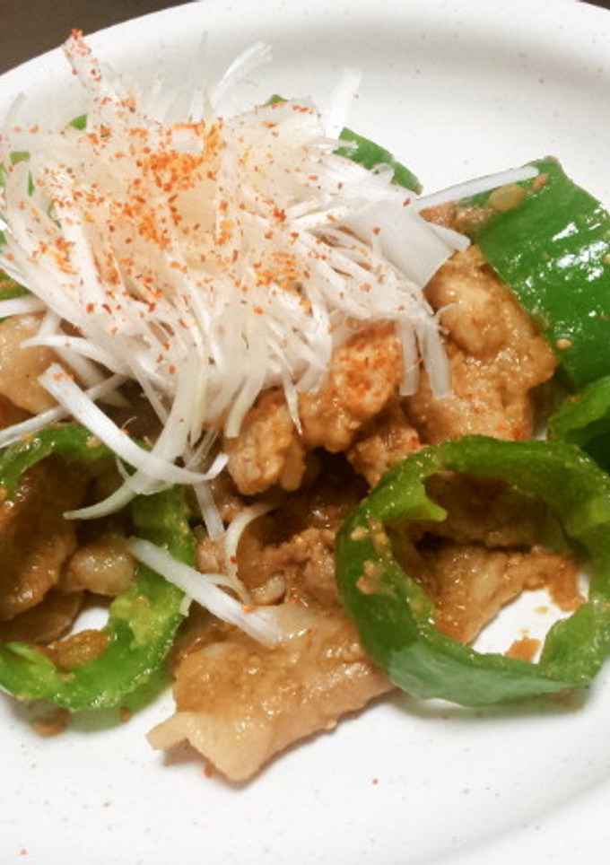 韓国風豚ロースとピーマンのしょうが焼き-レシピのメイン写真