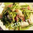 かぶの葉とベーコンのイタリアン炒め