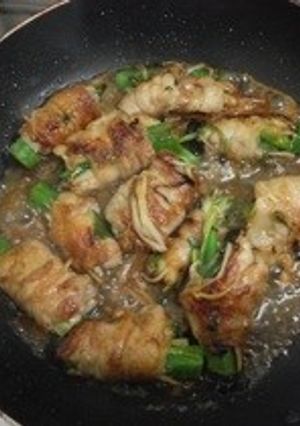 オクラ・生姜・エノキの豚肉巻き-レシピのメイン写真