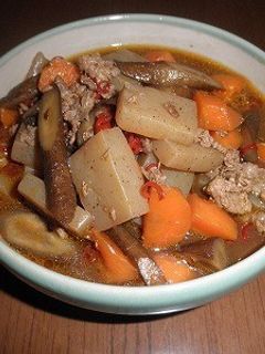ごぼうとこんにゃくのピリ辛煮-レシピのメイン写真
