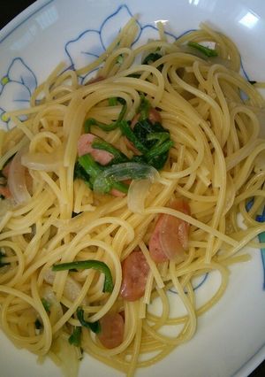 めんつゆでペペロンチーノ風パスタ-レシピのメイン写真