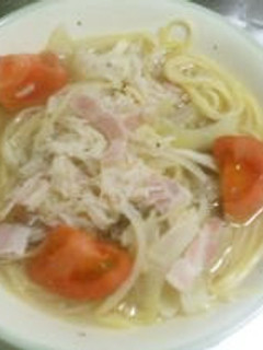 ★ホタテ缶とベーコンのスープパスタ★-レシピのメイン写真