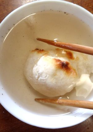 シンプルなのに美味しい　焼き餅の塩湯浸け-レシピのメイン写真